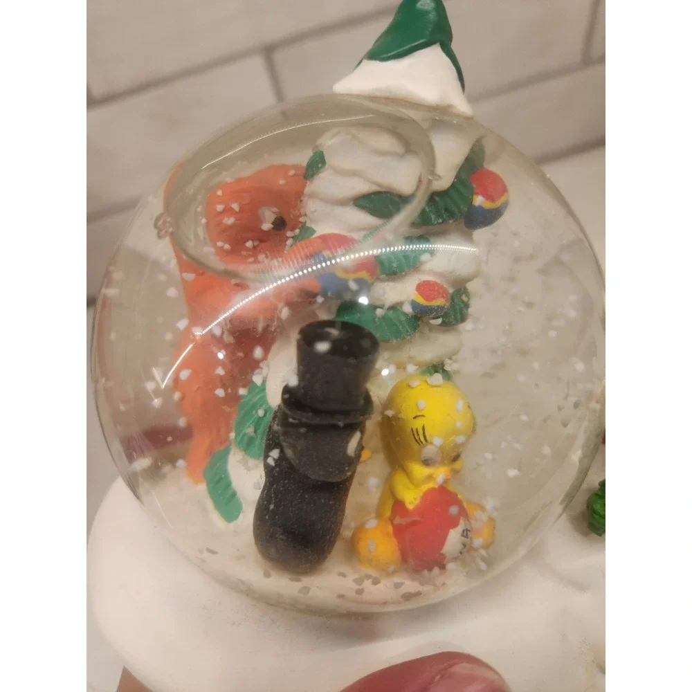Vtg RareWarner Bros Looney Tunes‎ Bugs Bunny Tweety Gossimer Christmas Snowglobe